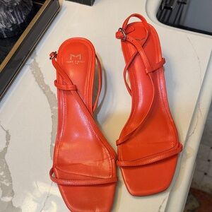 Marc Fisher Women's Orange Strappy Heels